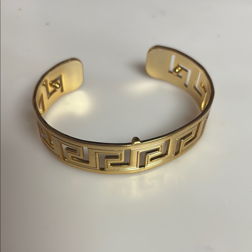 Brighten Gold Geometric Cuff Bracelet